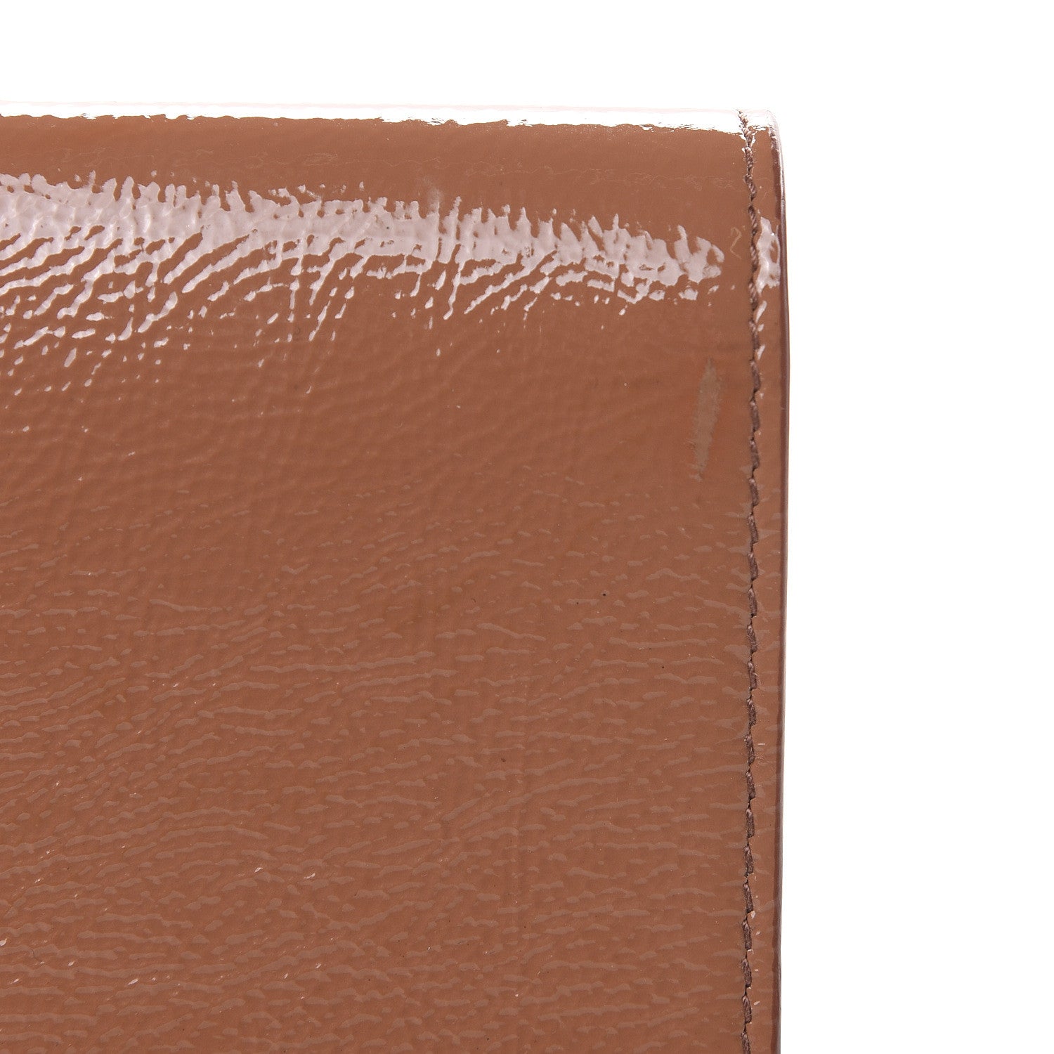 Saint Laurent Textured Patent Calfskin Monogram Large Belle De Jour Clutch Nude 11 of 14