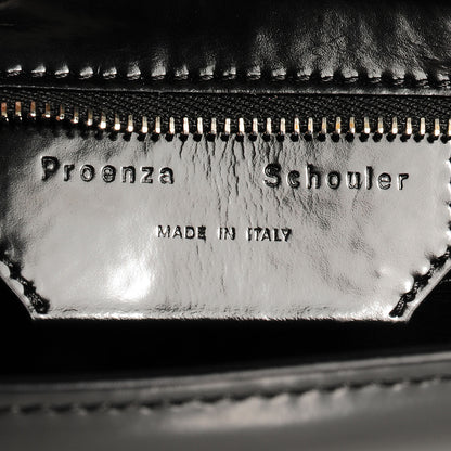 Proenza Schouler Calfskin Medium Journal Shoulder Bag Black 8 of 11