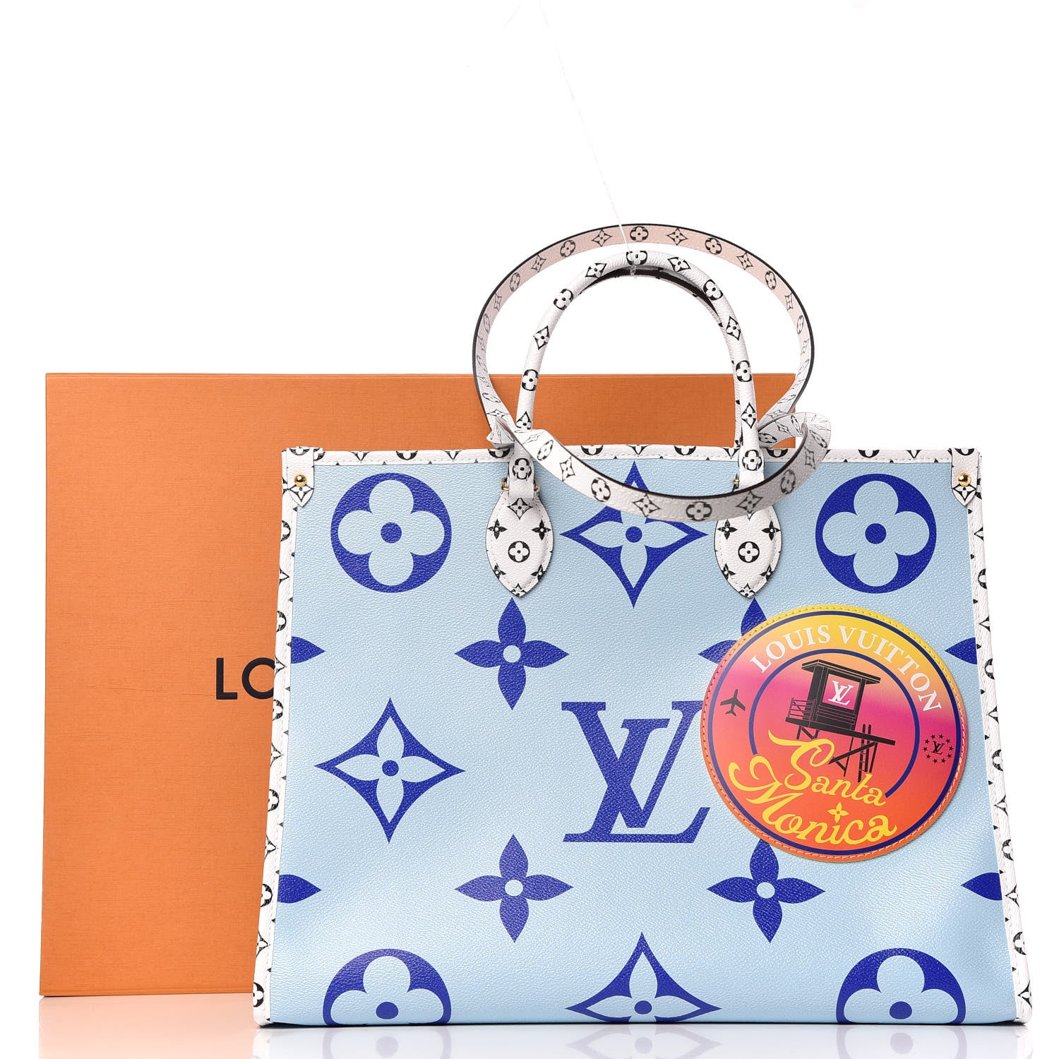 Louis Vuitton Monogram Giant Santa Monica Onthego Blue 12 of 12