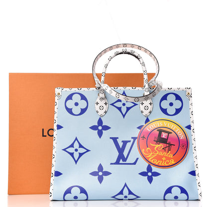 Louis Vuitton Monogram Giant Santa Monica Onthego Blue 12 of 12