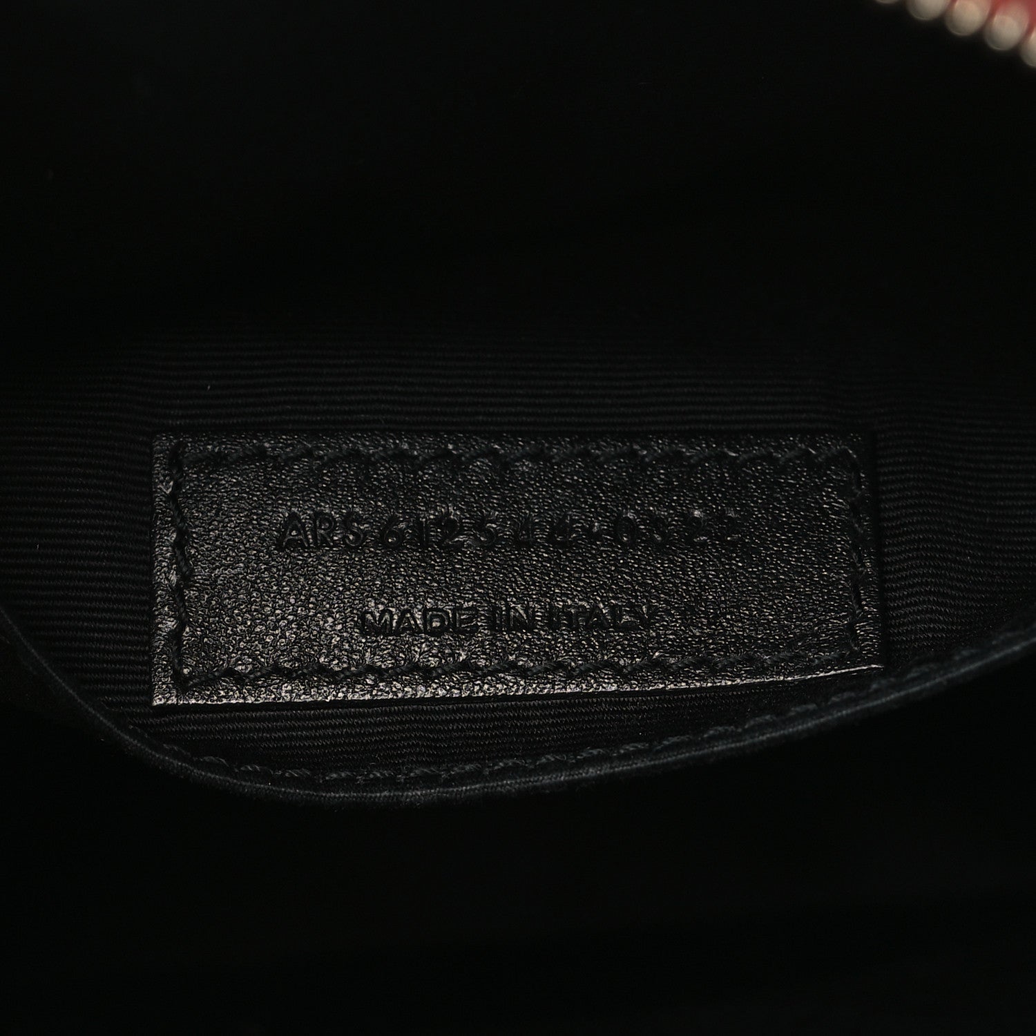 Saint Laurent Calfskin Matelasse Monogram Lou Camera Bag Opyum Red 7 of 9