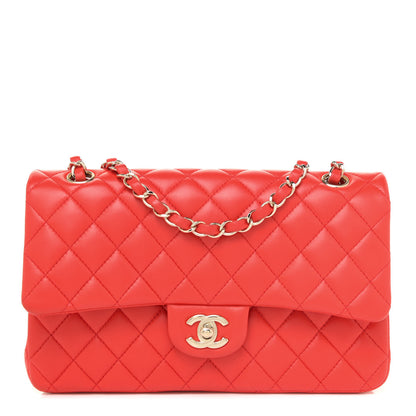 Chanel Lambskin Quilted Medium Double Flap Red 1 of 14