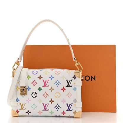 Louis Vuitton LV x TM Cowhide Monogram Multicolor Side Trunk MM White 10 of 10