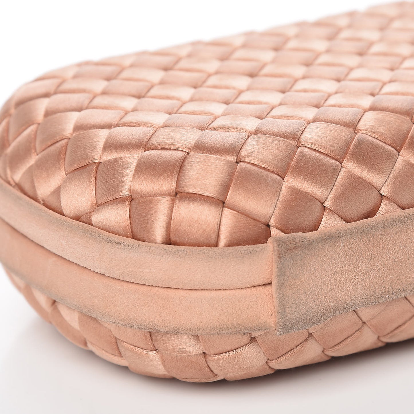 Satin Intrecciato Impero Knot Clutch Dahlia