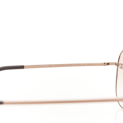 Chanel Metal Aviator CC Sunglasses 4189-T-Q  Rose 5 of 8