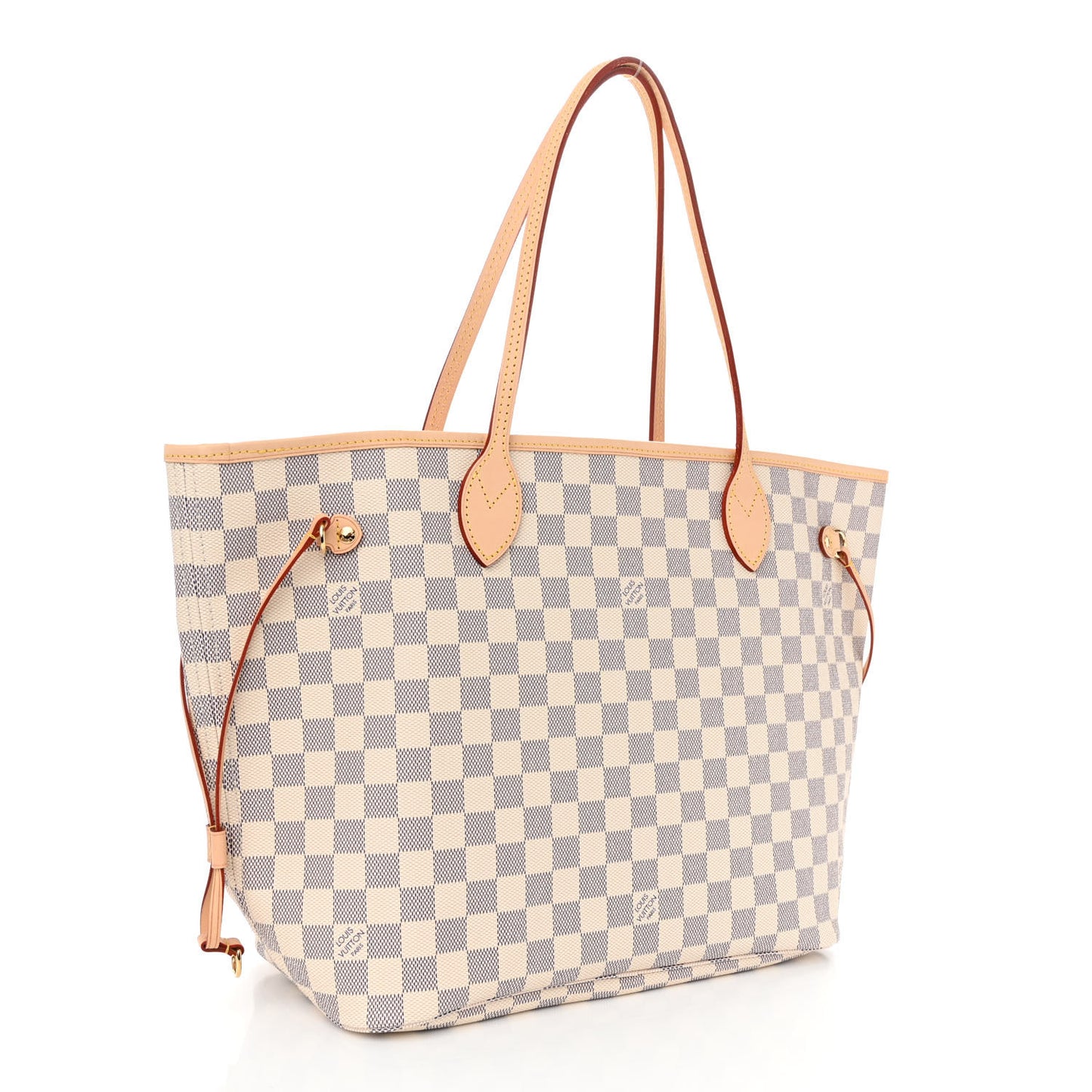 Damier Azur Neo Neverfull MM Rose Ballerine