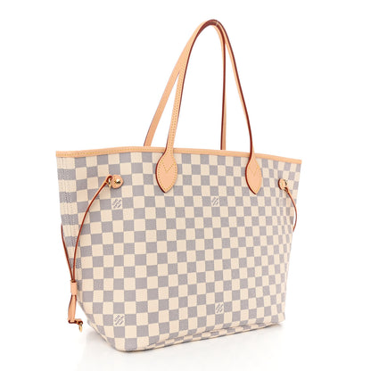 Louis Vuitton Damier Azur Neo Neverfull MM Rose Ballerine 4 of 10