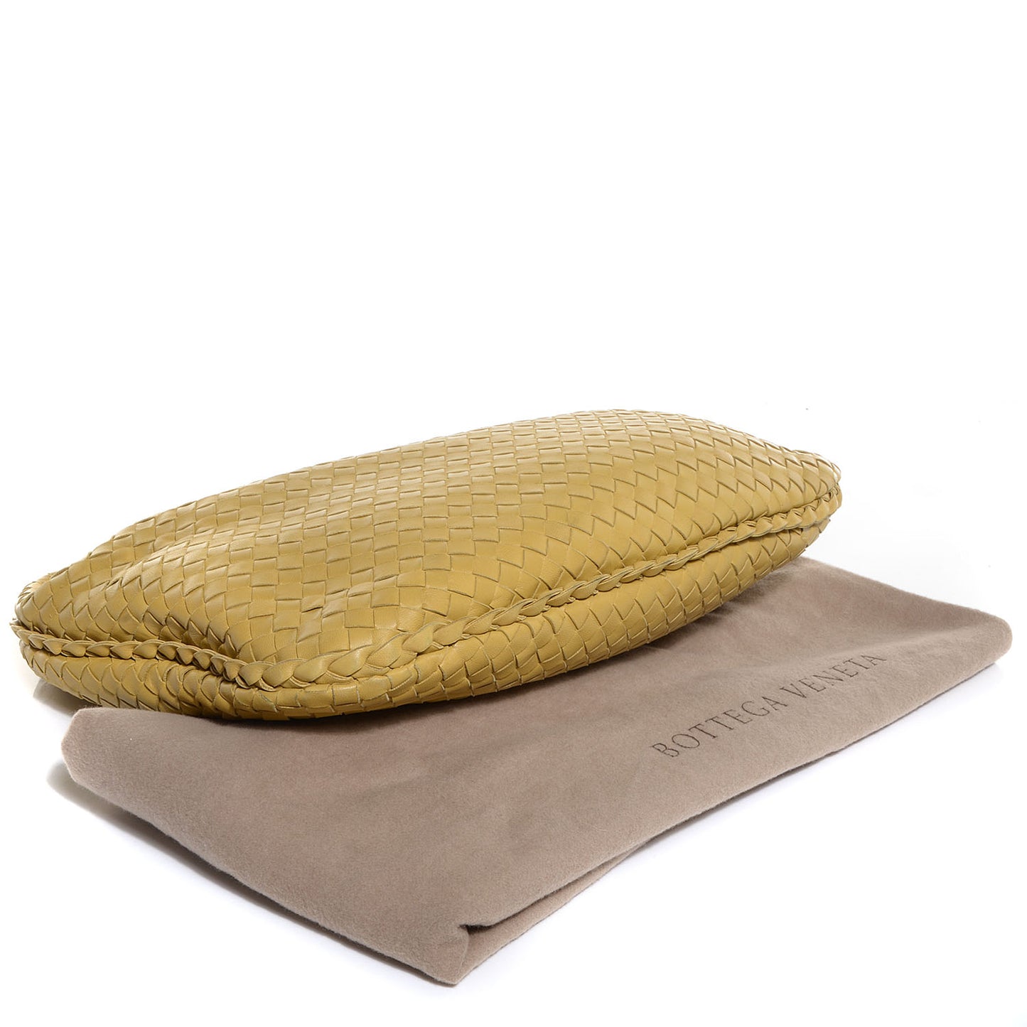 Nappa Intrecciato Medium Veneta Hobo Moutarde