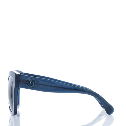 Chanel Acetate Mirror CC Square Fall Sunglasses 5357 Dark Blue 3 of 8