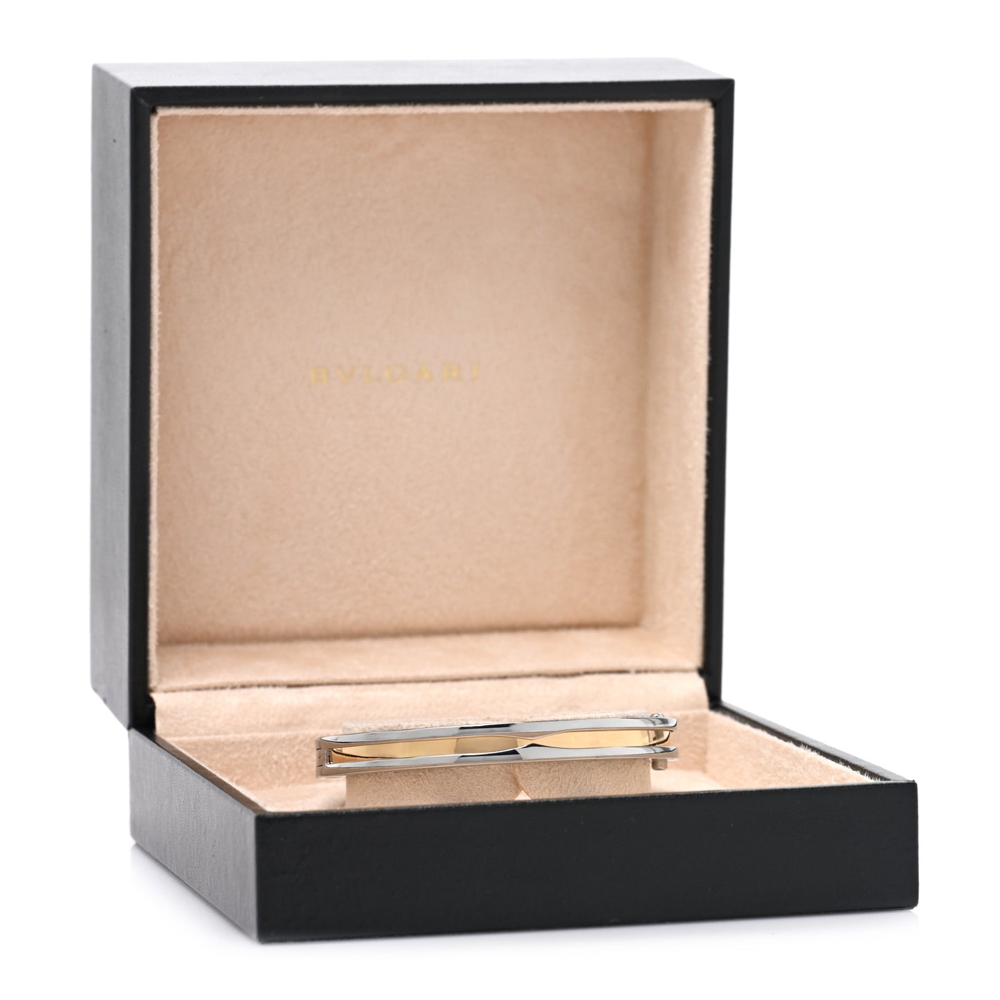 18K Yellow Gold Stainless Steel B.Zero1 Bangle Bracelet S