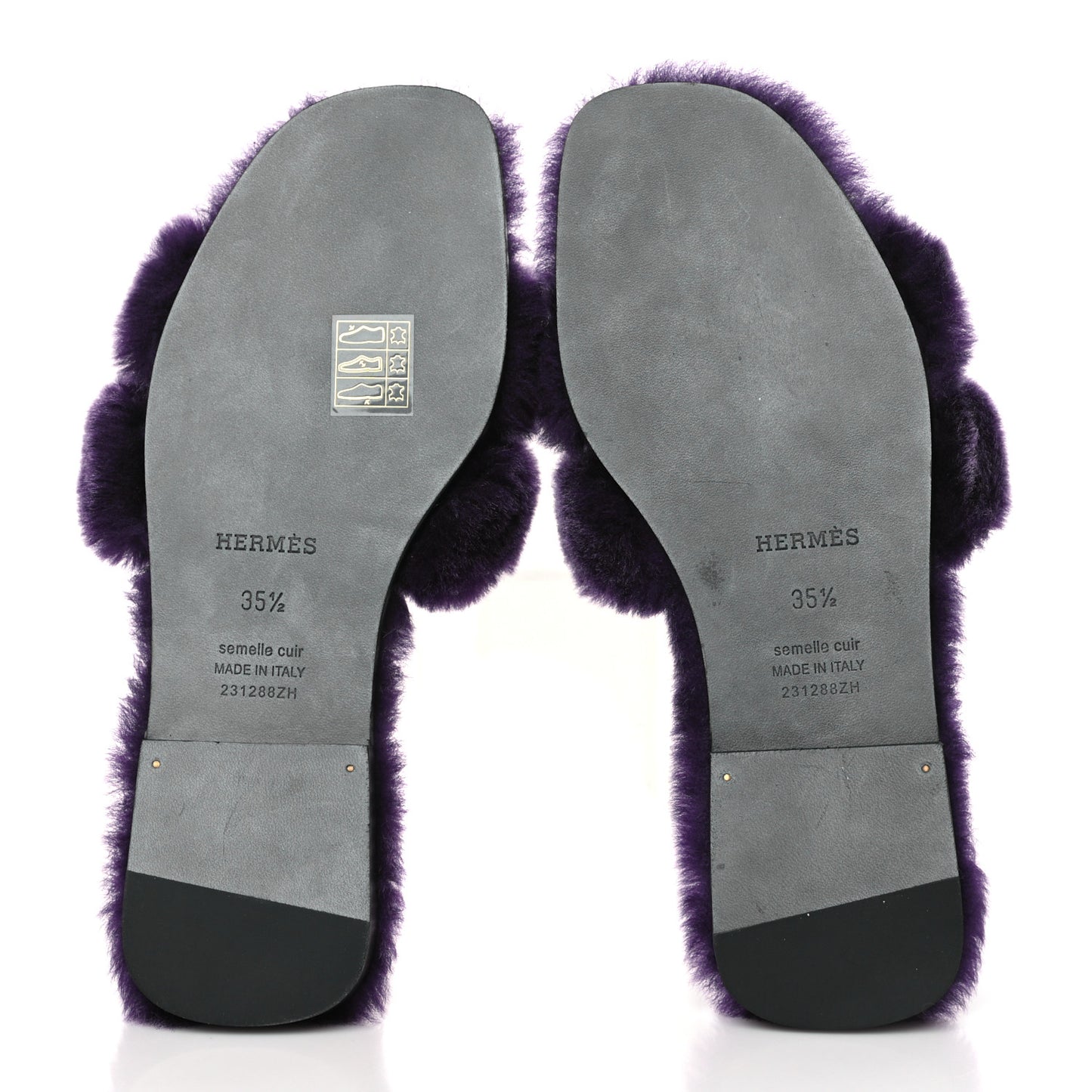 Woolskin Oran Sandals 35.5 Violet Fonce