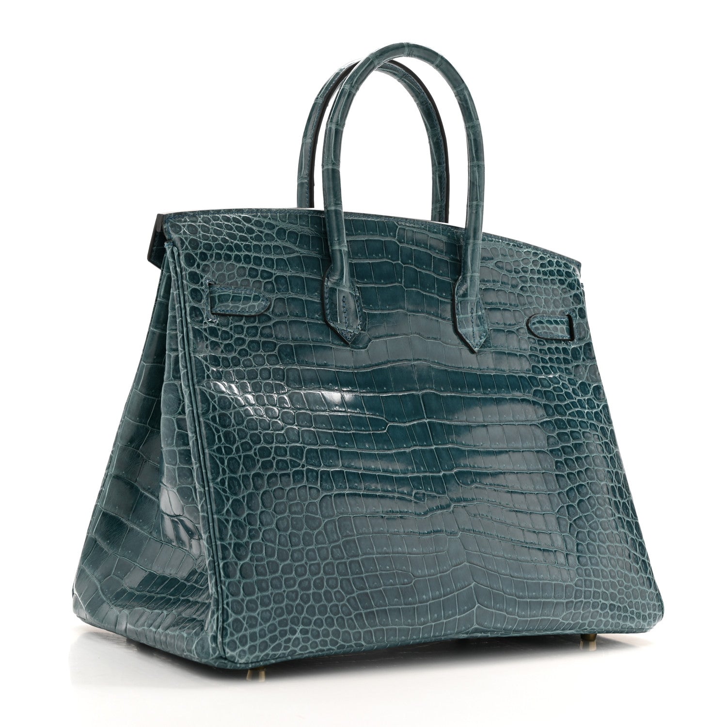 Hermes Shiny Porosus Crocodile Birkin 35 Colvert 3 of 13