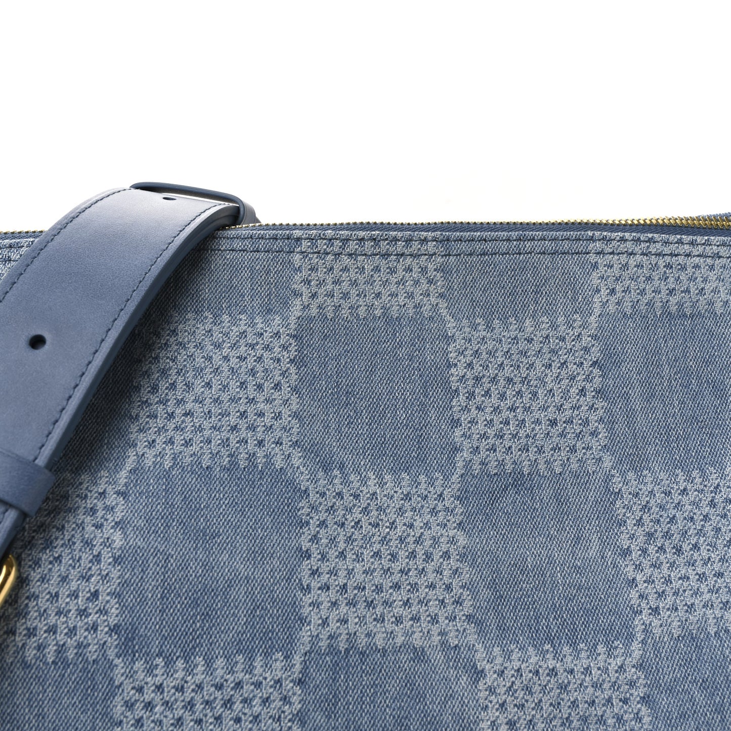 Damier Denim Vagabond Hobo Blue