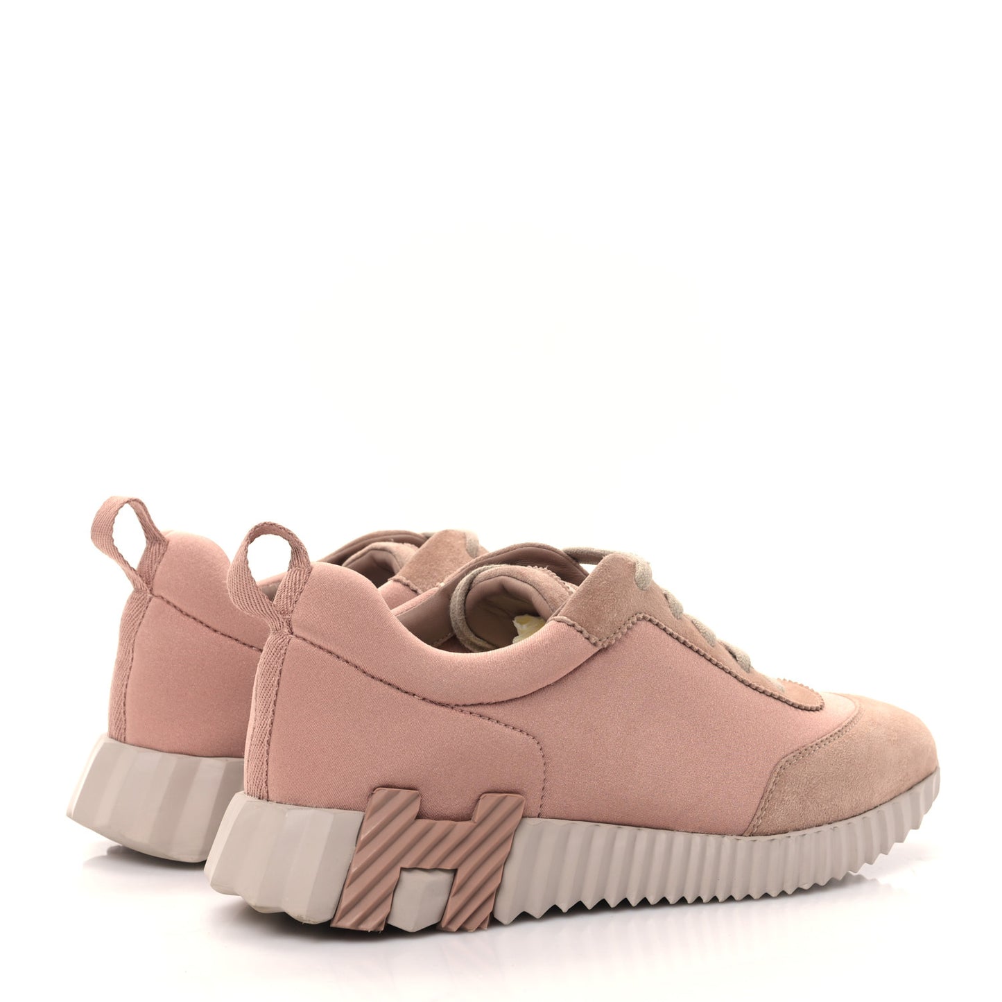 Sport Goatskin Suede Goatskin Bouncing Sneakers 37.5 Rose Porcelaine