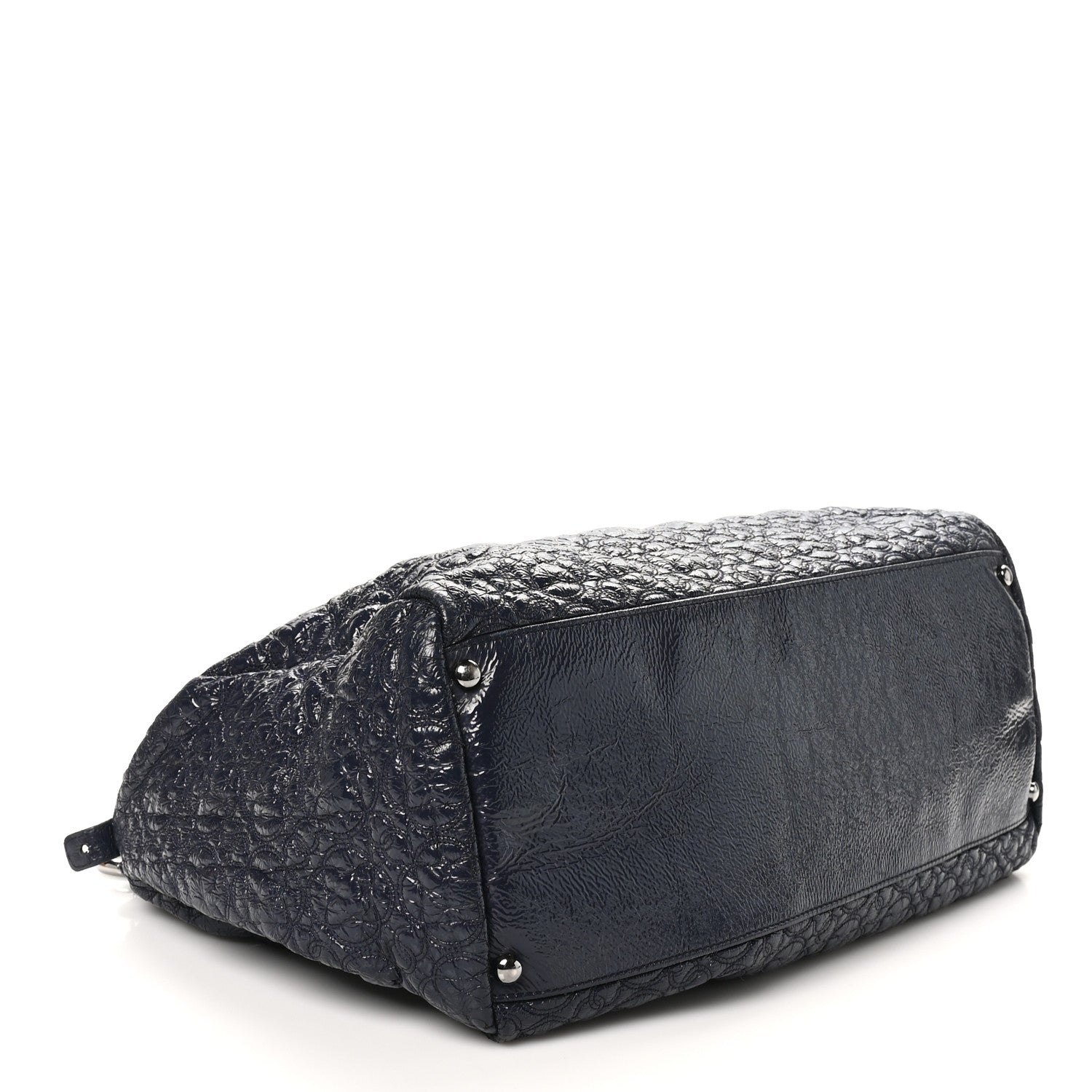 Chanel Vinyl Rock in Moscow Tote Navy 4 of 9