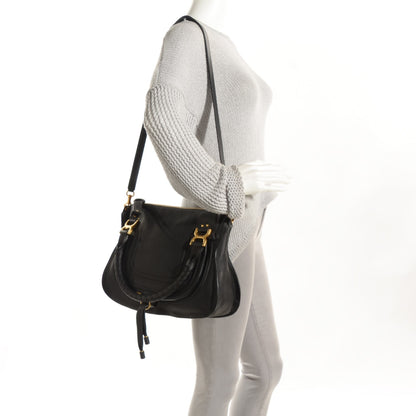 Chloe Calfskin Medium Marcie Satchel Black 2 of 9