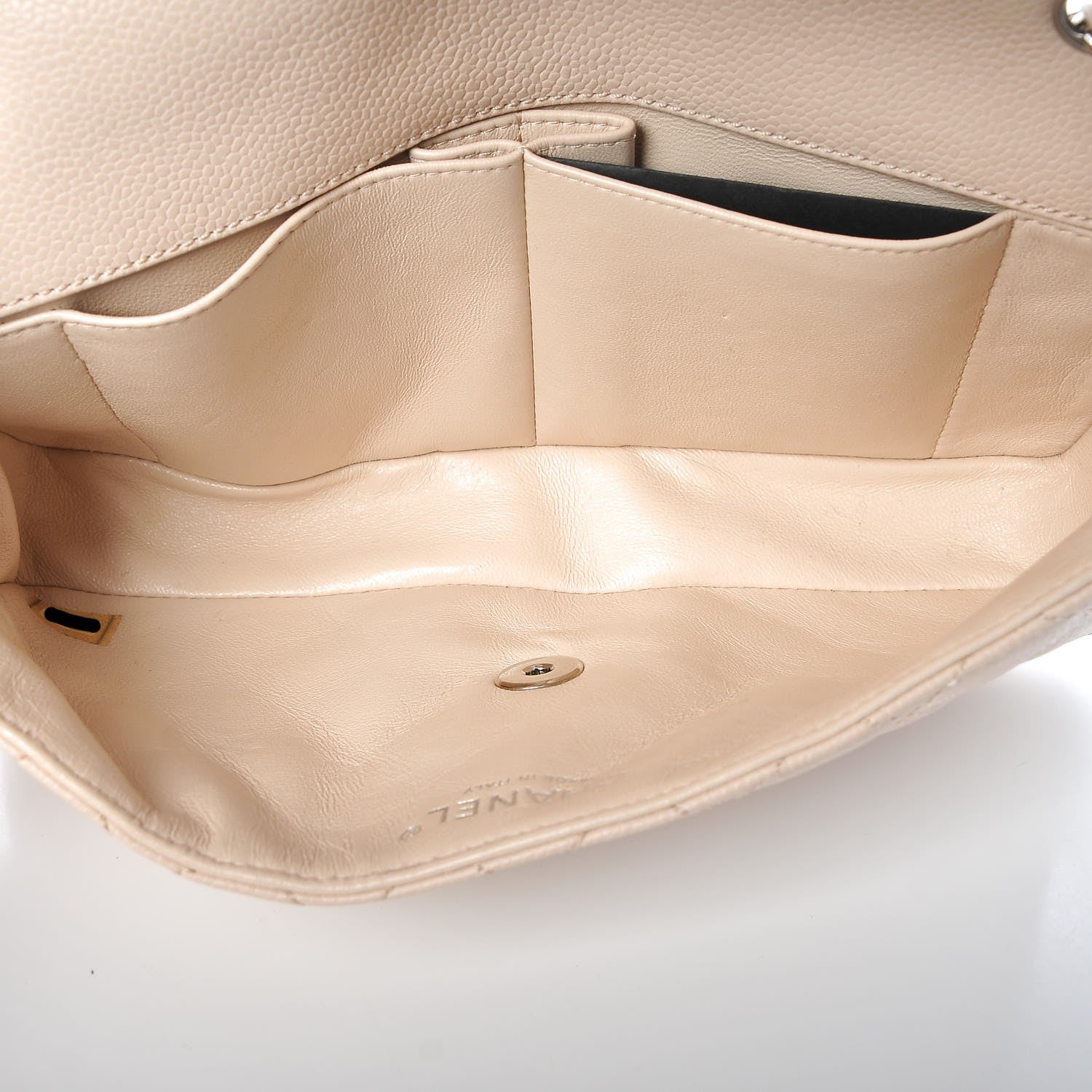 Chanel Caviar Quilted East West Flap Beige Clair 5 of 7