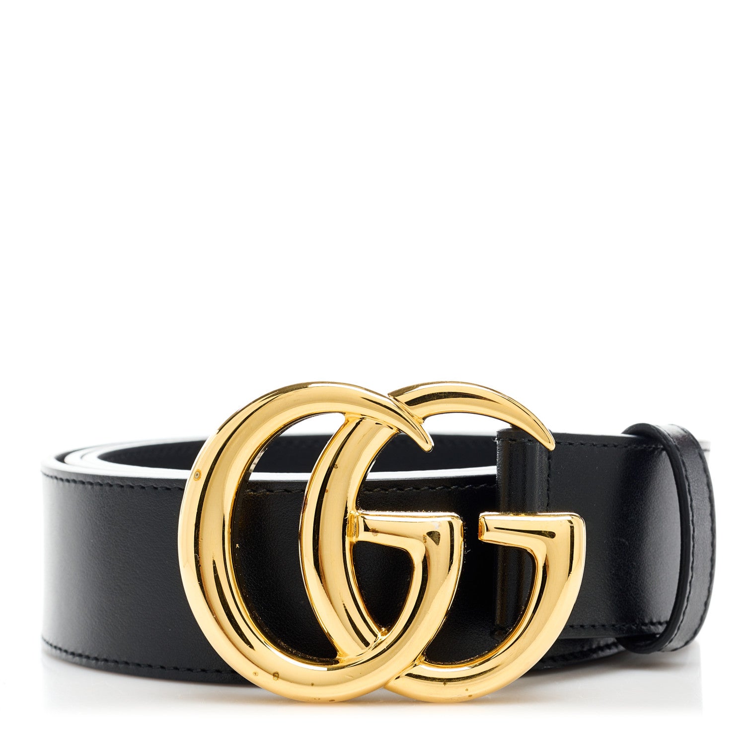 Gucci Plutone Calfskin Double G 40mm Belt 110 44 Black 1 of 7