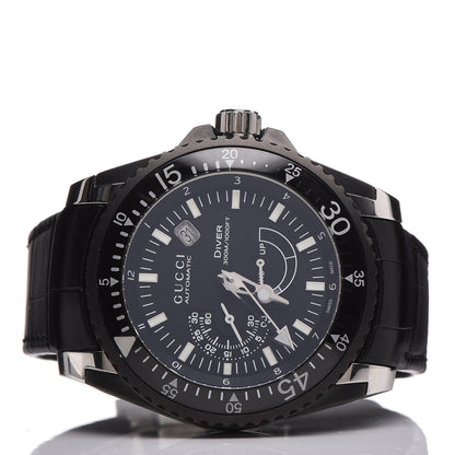 Gucci Stainless Steel Alligator 45mm Dive Automatic Watch Black 3 of 6