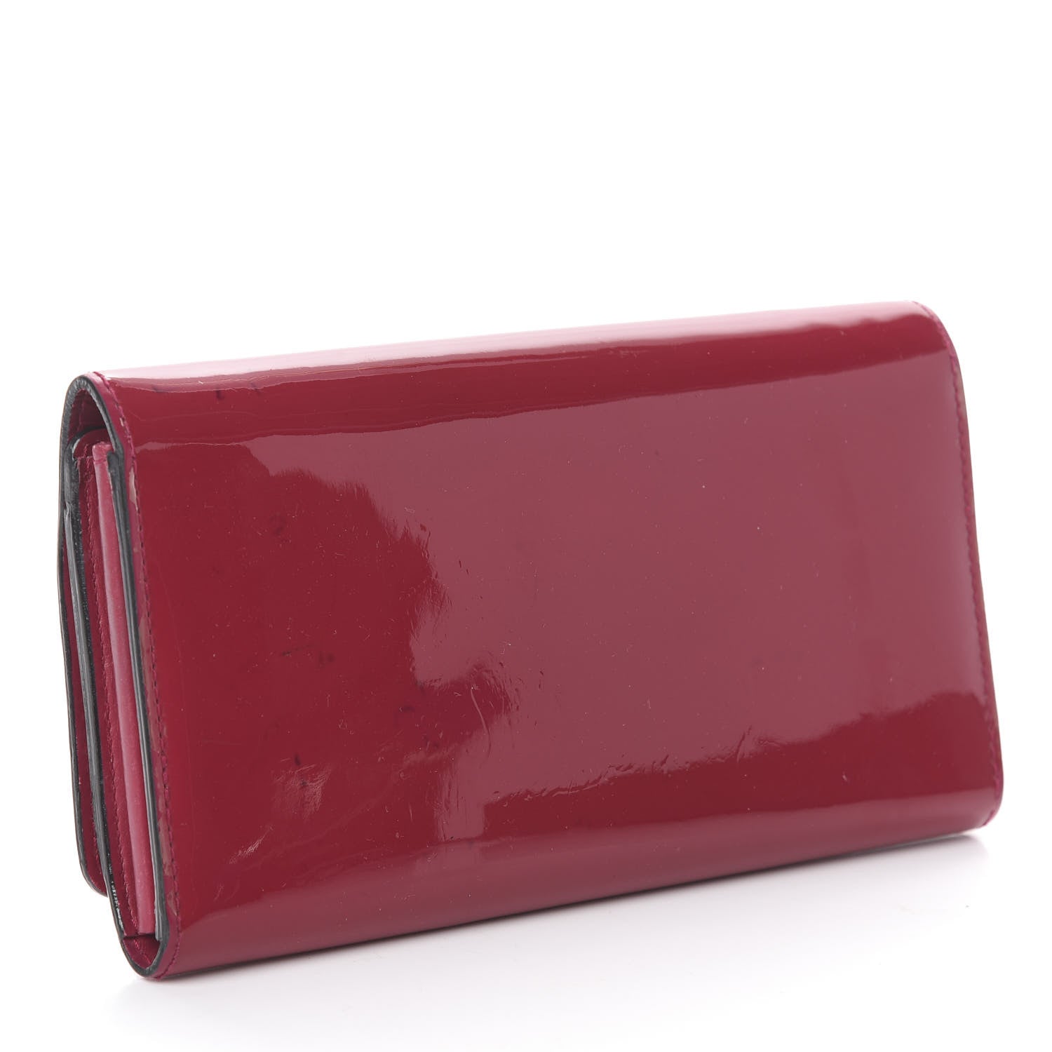 Louis Vuitton Patent Louise Wallet Rose Indien 2 of 6