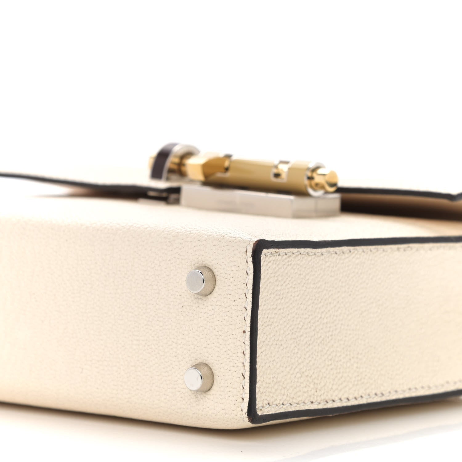 Hermes Chevre Mysore Mini Verrou Chaine Bag Nata 10 of 11
