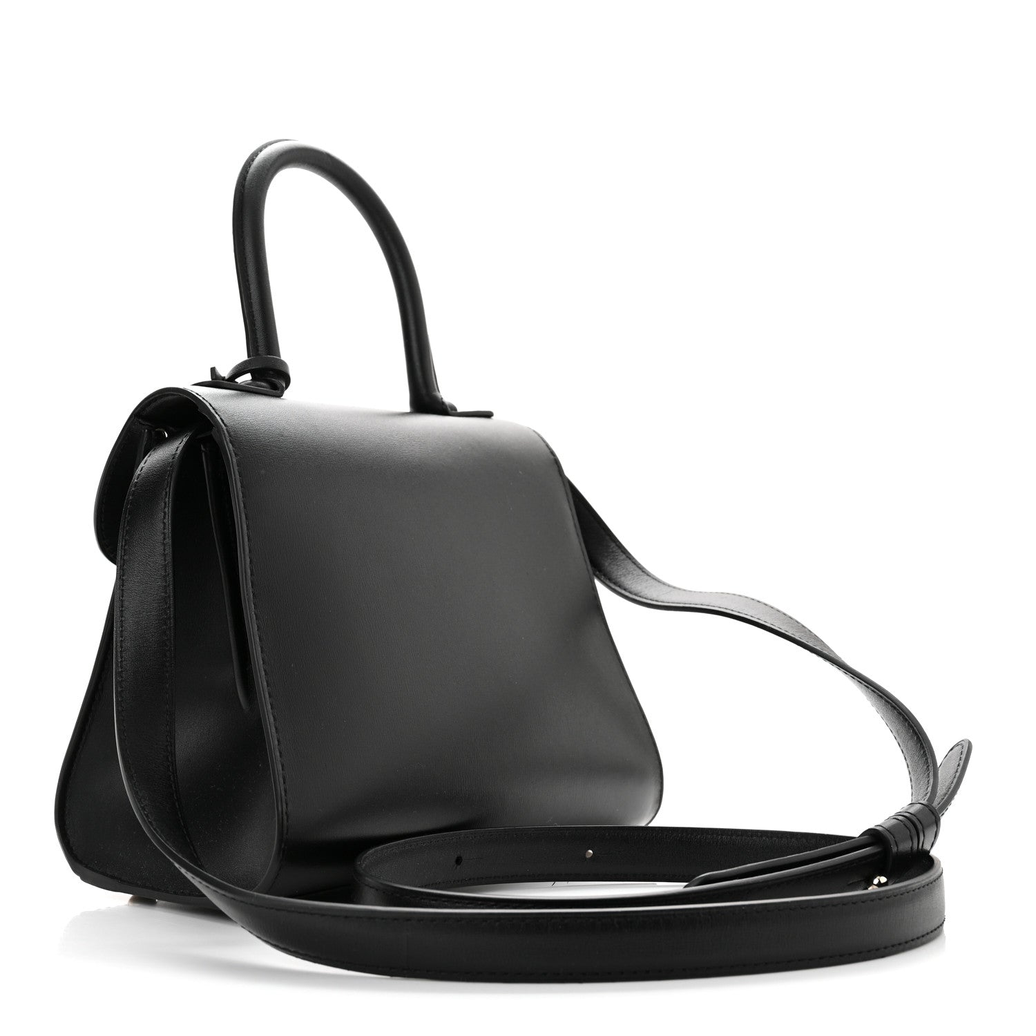 Delvaux Box Calfskin Mini Brillant Satchel Black 3 of 10