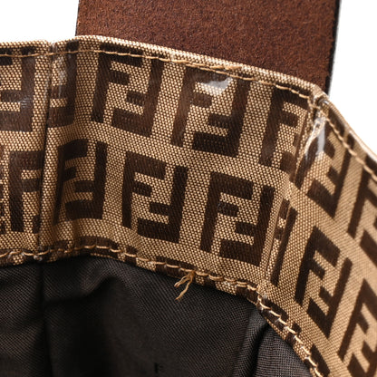 Fendi Vinyl Zucchino Shoulder Bag Tobacco 12 of 15