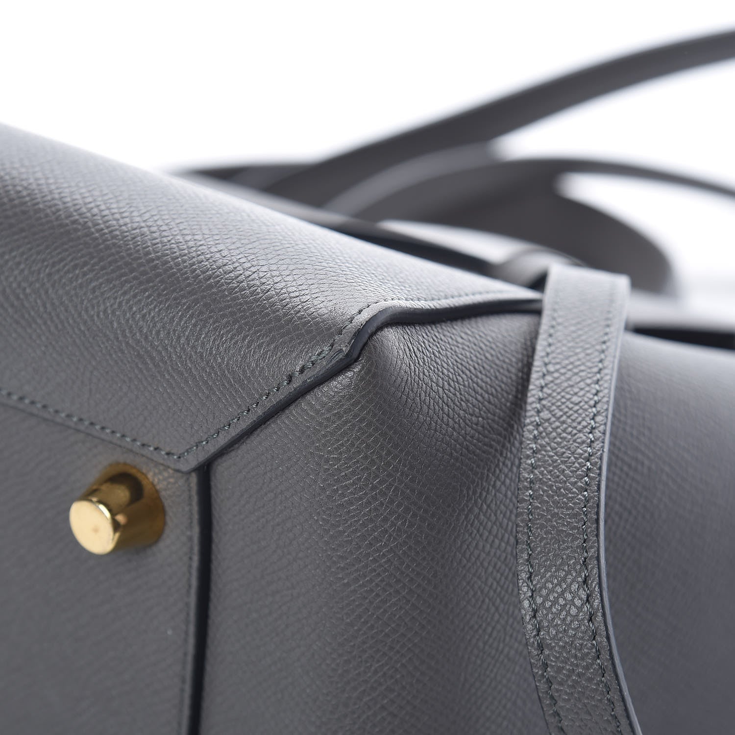 Celine Grained Calfskin Mini Belt Bag Grey 11 of 13