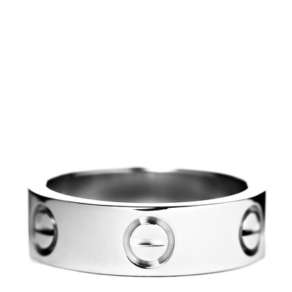 Cartier 18K White Gold 5.5mm LOVE Ring 50 5.25 3 of 4