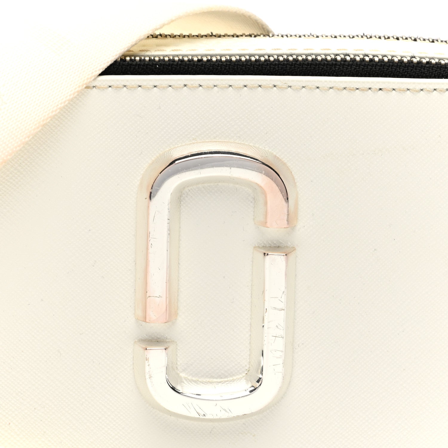 Marc Jacobs Saffiano Small Snapshot Camera Bag White 8 of 10