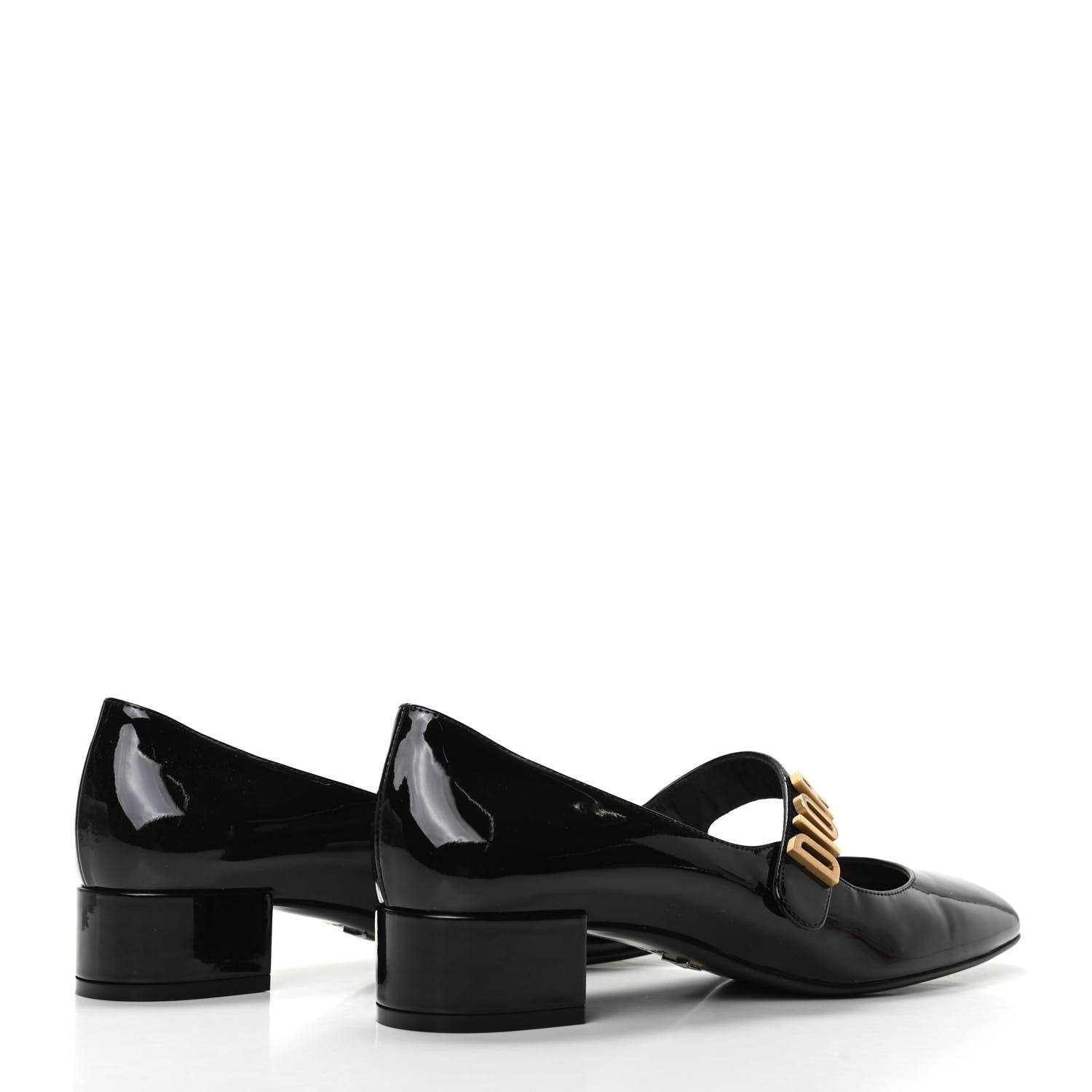 Christian Dior Patent Baby-D Ballet Pumps 39.5 Black 4 of 9