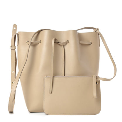 Mansur Gavriel Calfskin Mini Bucket Bag Natural 3 of 11