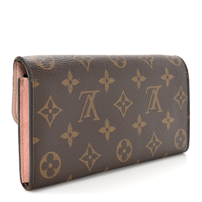 Louis Vuitton Monogram Emilie Wallet Rose Ballerine 3 of 10
