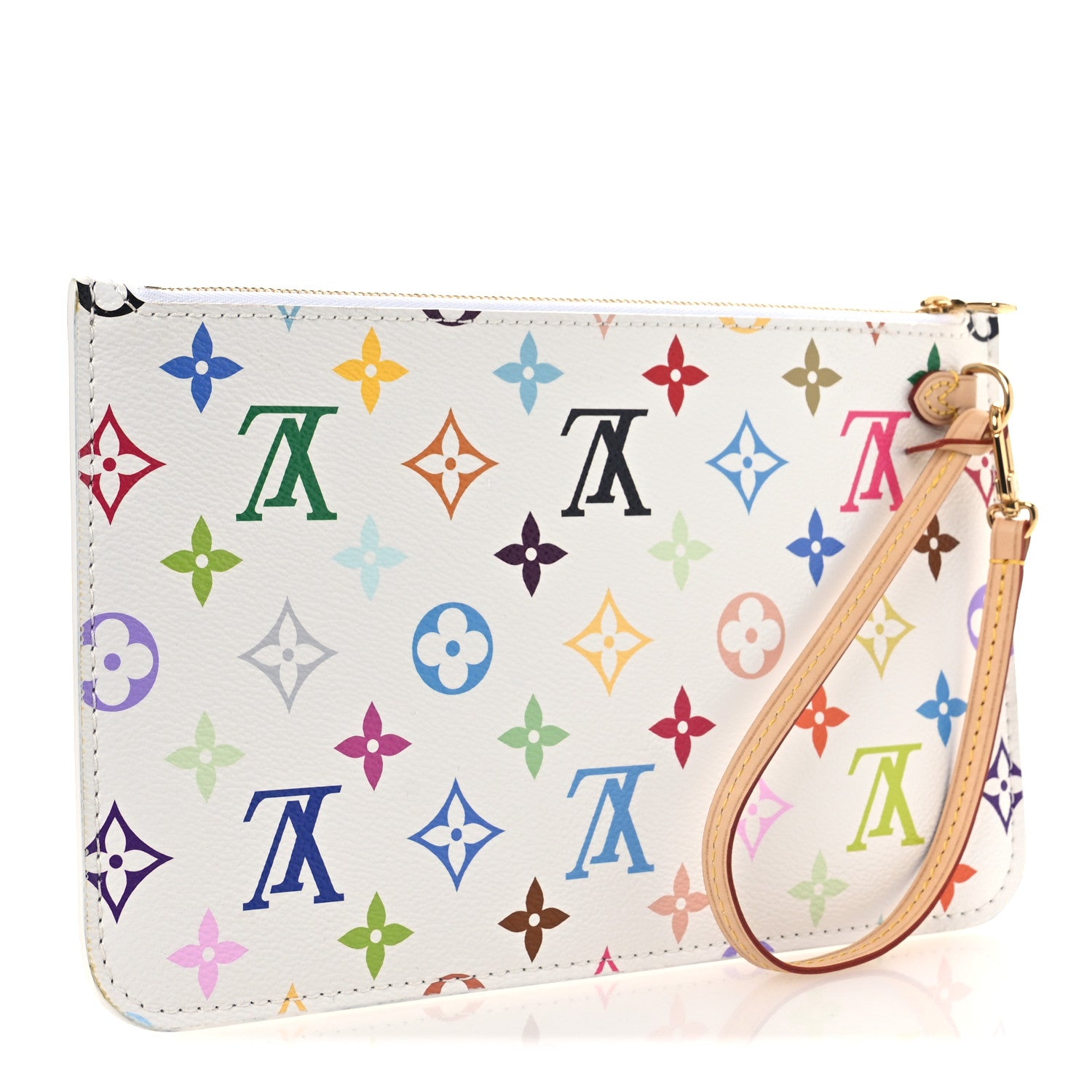 Louis Vuitton LV X TM Monogram Multicolor Neverfull MM Pochette White 3 of 6