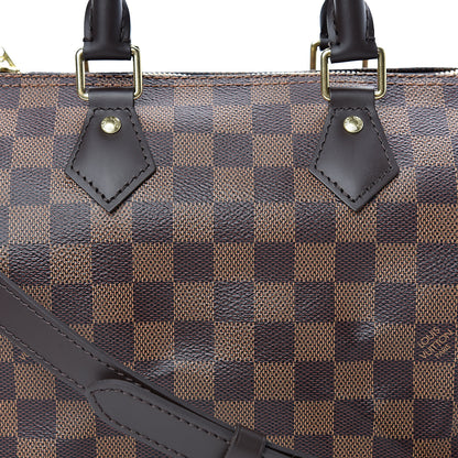 Louis Vuitton Damier Ebene Speedy Bandouliere 25 7 of 10