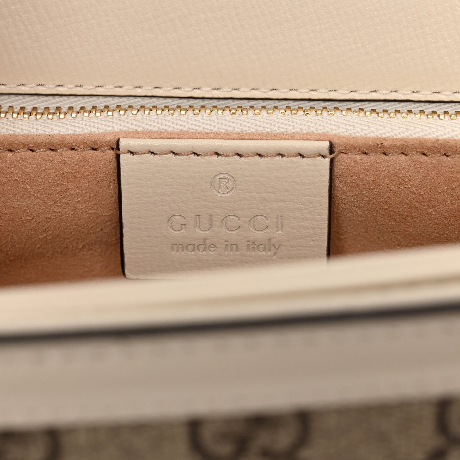 Gucci GG Supreme Monogram Horsebit 1955 Shoulder Bag Beige Mystic White 7 of 11