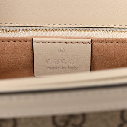 Gucci GG Supreme Monogram Horsebit 1955 Shoulder Bag Beige Mystic White 7 of 11