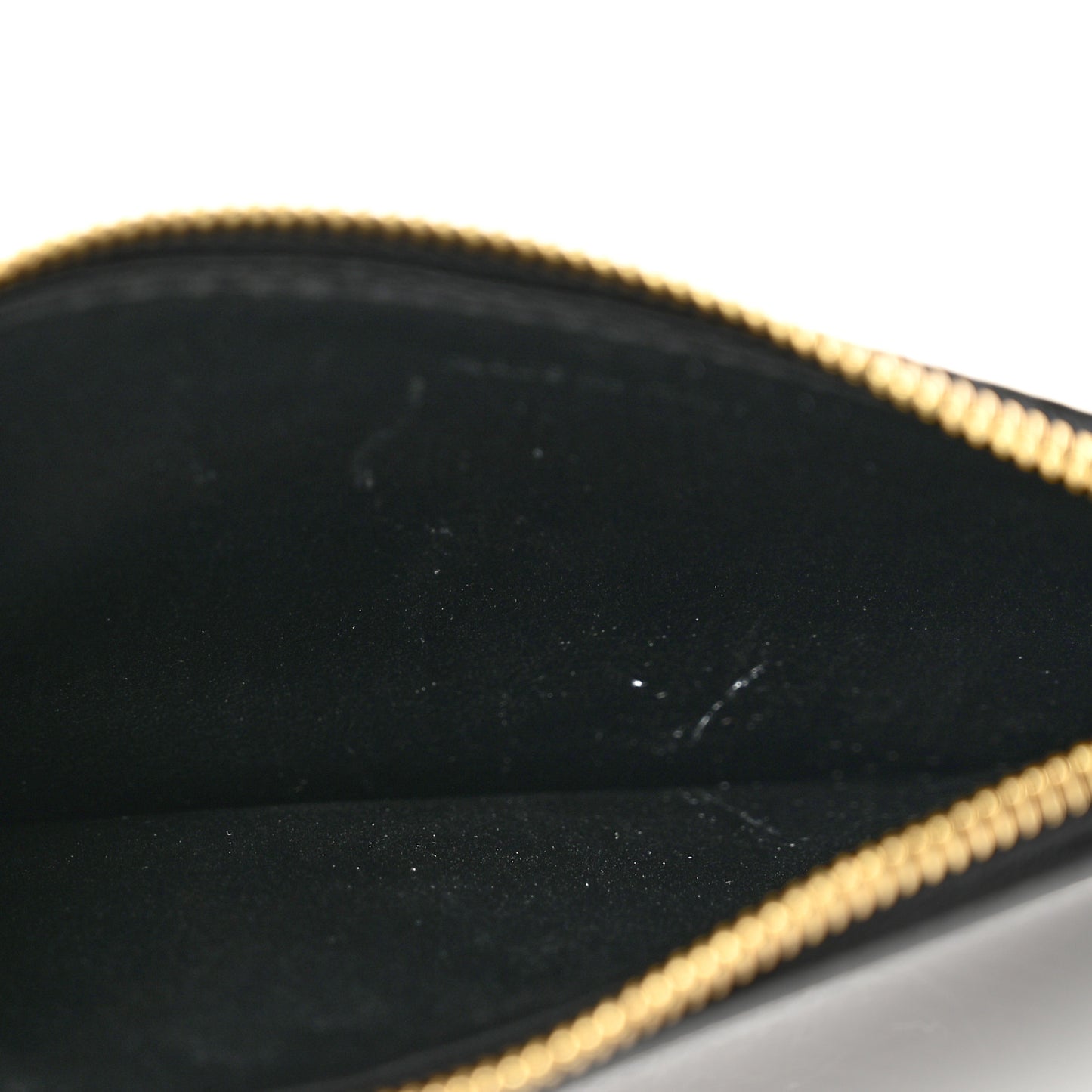 Grained Calfskin Zipped Card Holder Black