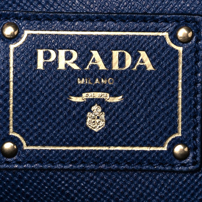 Prada Canapa Saffiano Cuir Tote Corda Bluette 5 of 9