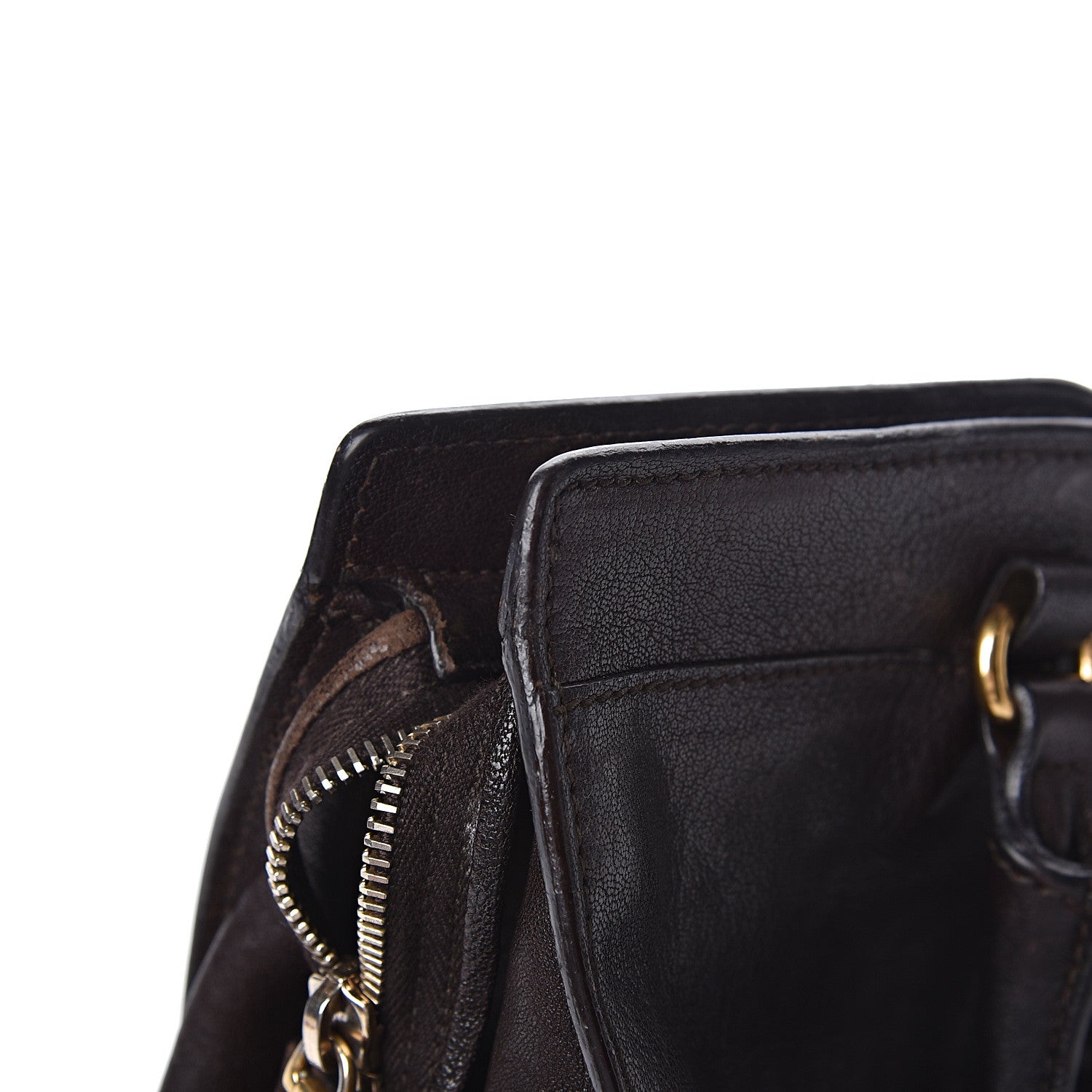 Saint Laurent Sheepskin Small Cabas ChYc Dark Brown 9 of 23