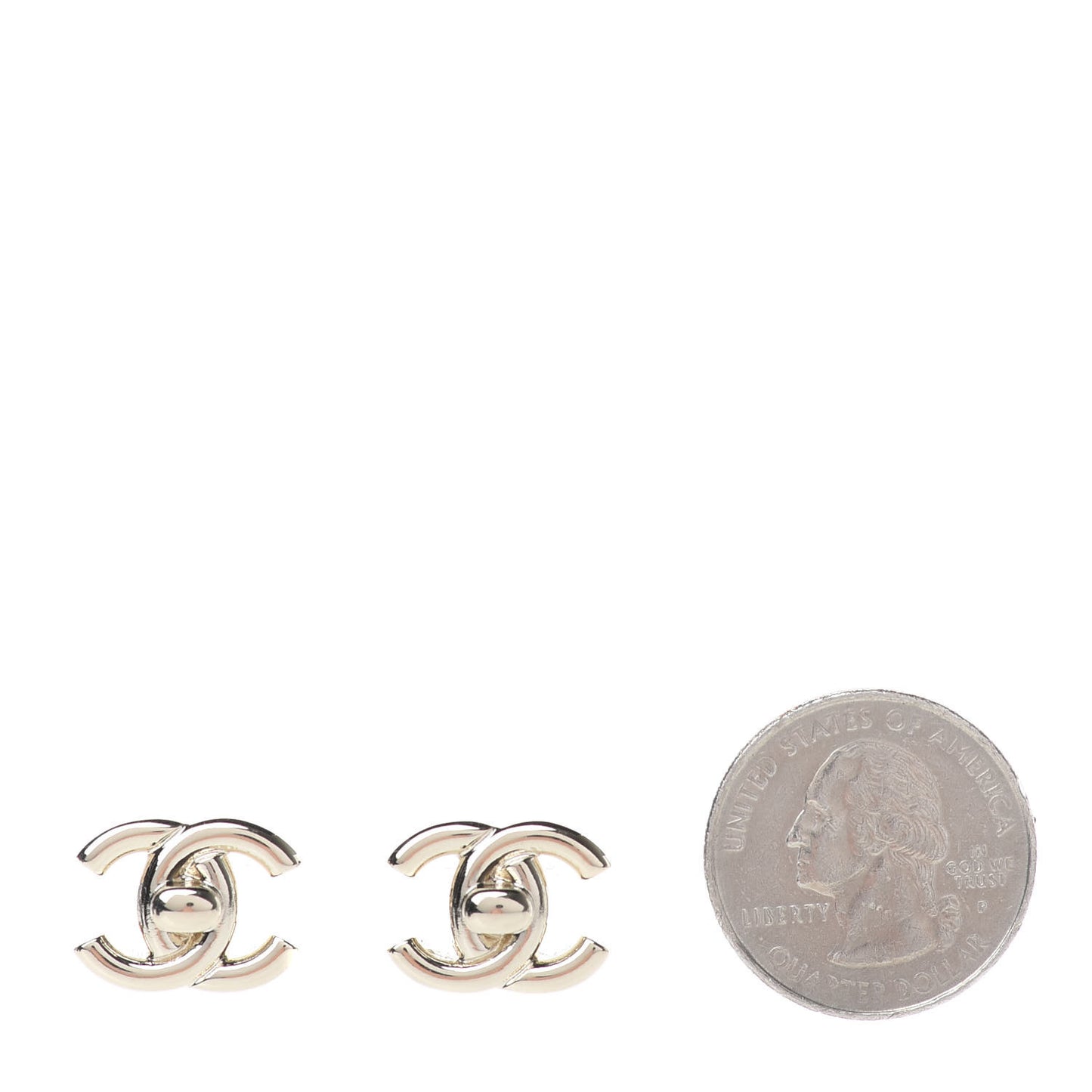 CC Turnlock Earrings Gold