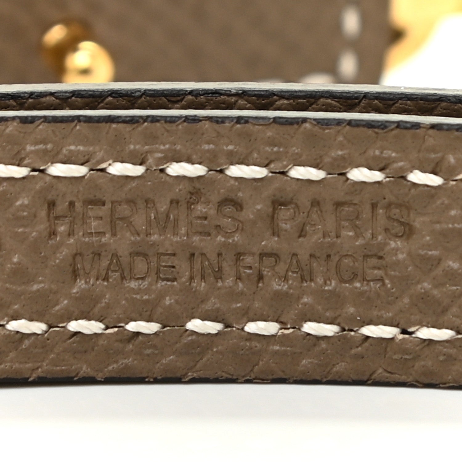 Hermes Swift Epsom 13mm Ancre Belt 70 Black Etoupe 7 of 9