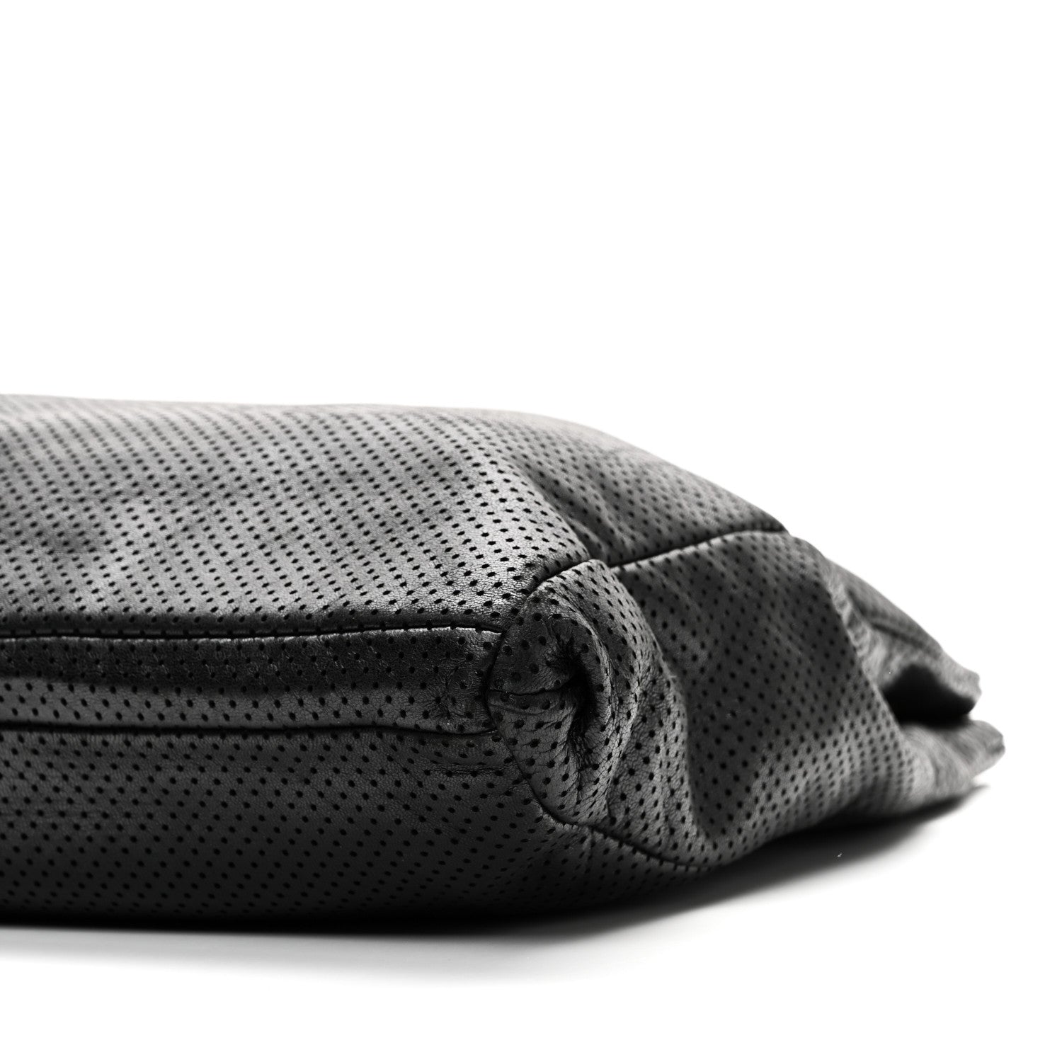 Chanel Calfskin Perforated Drill Tote Bag Black 10 of 10