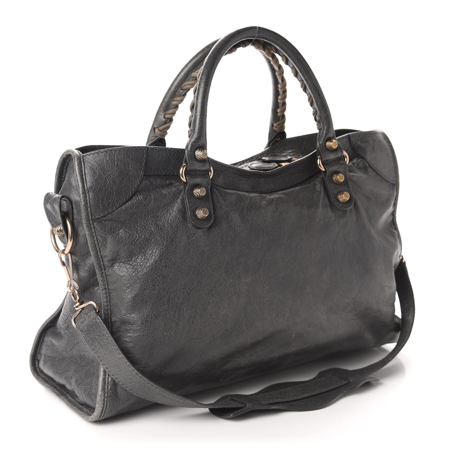 Agneau Giant 12 Rose Gold Hardware City Gris Tarmac