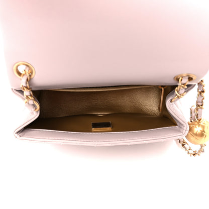 Chanel Lambskin Quilted Mini Pearl Crush Flap Light Purple 5 of 11