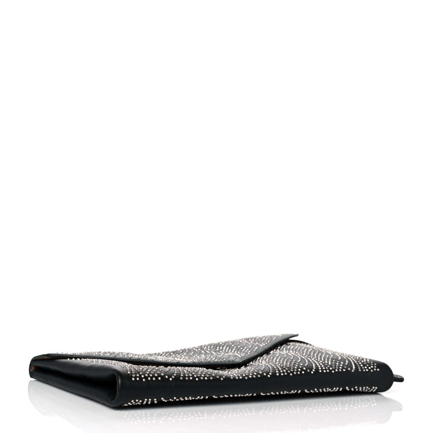 Alaia Calfskin Studded Envelope Clutch Black 4 of 8