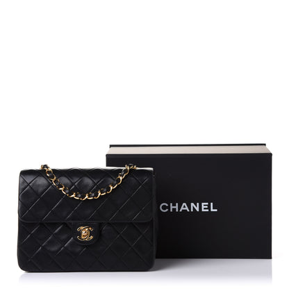 Chanel Lambskin Quilted Mini Square Flap Bag Black 11 of 11