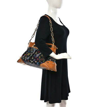 Louis Vuitton Monogram Multicolor Judy GM Black 3 of 8