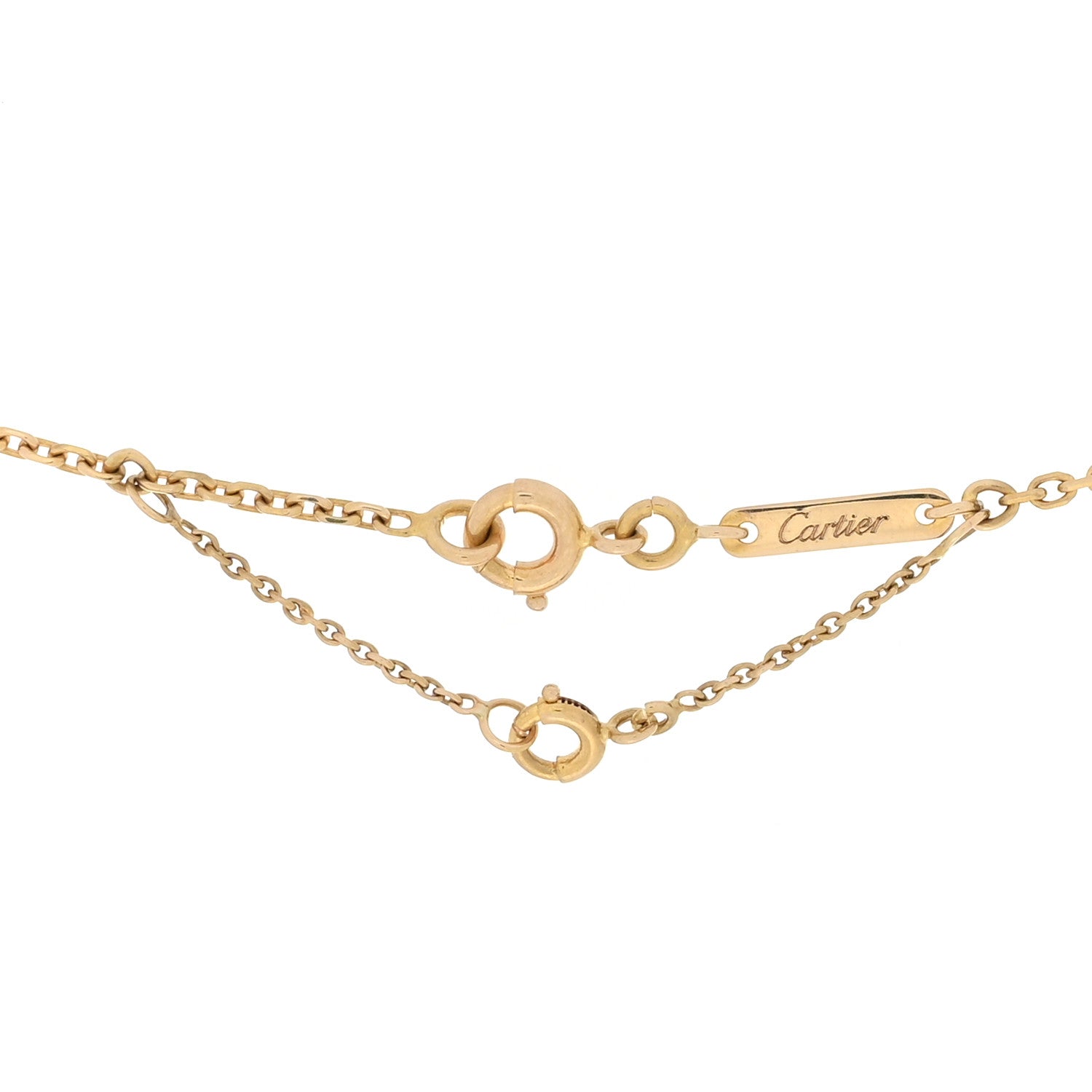 Cartier 18K Yellow Gold Medium Hearts and Symbols Necklace 3 of 4
