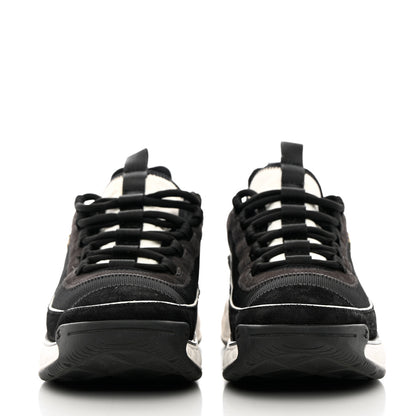 Chanel Velvet Calfskin Mixed Fibers CC Sneakers 39 Black 2 of 15